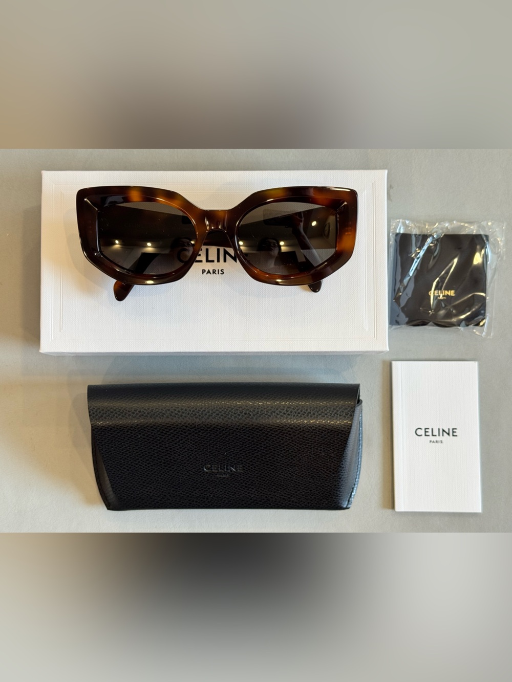 CELINE Bold Three Dots Butterfly Sunglasses